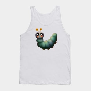 Cute Caterpillar Drawing Tank Top